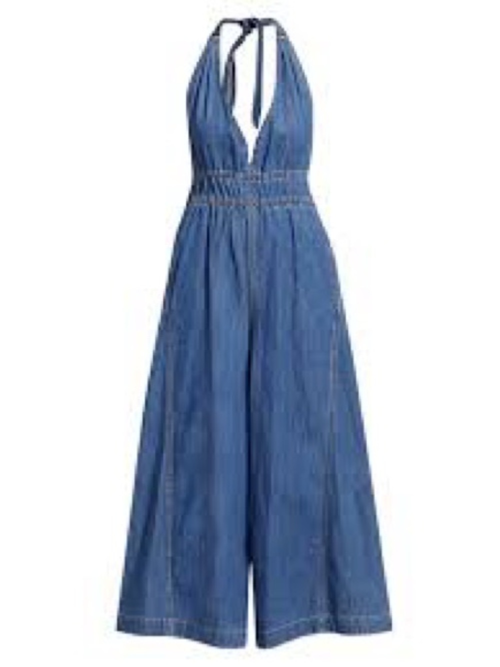 Free People
Sunrays Wide-Leg Denim Jumpsuit